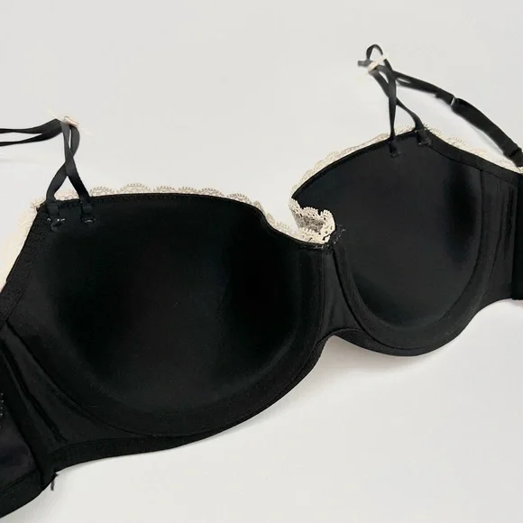 b.tempt’d | balconette vintage-inspired underwire demi lace push up bra | sz 34c - Picture 6 of 8